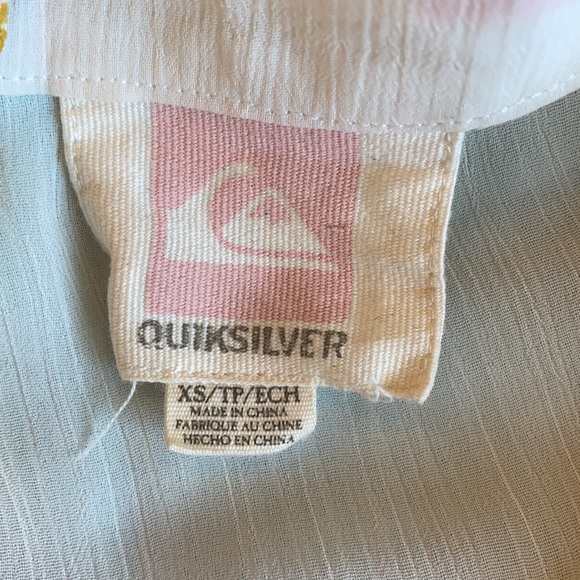 Quicksilver Sheer Floral Blouse XS - Picture 6 of 6